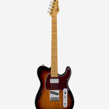 G&L Tribute Series ASAT Classic Bluesboy Semi-Hollow, 3-Tone Sunburst, MP