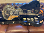 Duesenberg Starplayer TV 25th Anniversary in Black Sparkle with Case