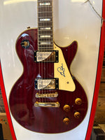 Epiphone Ltd Ed Les Paul Custom 100th Anniversary Electric Guitar - Inc Anniversary Hard Case - pickgaurd hand signed by Les Paul