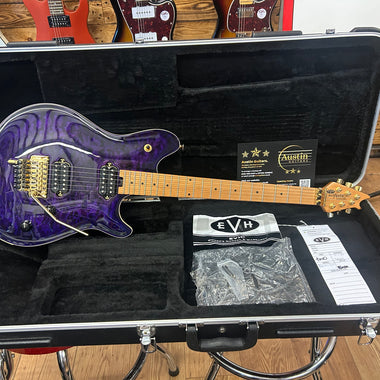 EVH Wolfgang Special QM Baked Maple Purple Burst - Inc Hard Case