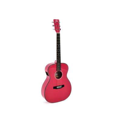 Sigma S1 000M-1E-MFP Acoustic Guitar - Metal Flake Pink