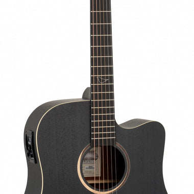 Tanglewood Blackbird Dreadnought Cutaway Electro Acoustic Smokestack Black Satin TB5CE