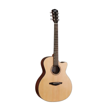 Veelah Vero Series Guitar, Acoustic GA with Cutaway, Spruce Top w/ Veelah Padded Gig Bag