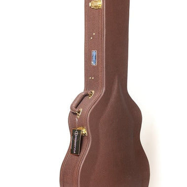 Freestyle Deluxe Arch Top Wood Case 335 Style Guitars-Brown