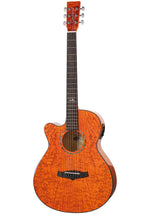 Tanglewood Azure Left Handed TA4CEHN Super Folk Electro Acoustic - Honey