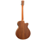 Tanglewood Reunion Pro Series TRU4CEAWLH Electro-Acoustic Left-Handed Super Folk Cutaway, Black Walnut