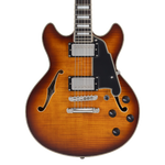 D'Angelico Premier Mini DC - Dark Iced Tea Burst