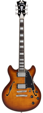 D'Angelico Premier Mini DC - Dark Iced Tea Burst