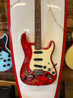 Fender Stratocaster David Lozeau Sacred Heart Artwork Inc Fender Hard case