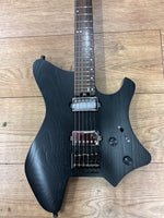 EART GW-2 Solid Black Headless Guitar