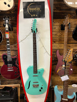 Danelectro 56 Vintage Baritone Guitar - Dark Aqua- Inc Gig Bag