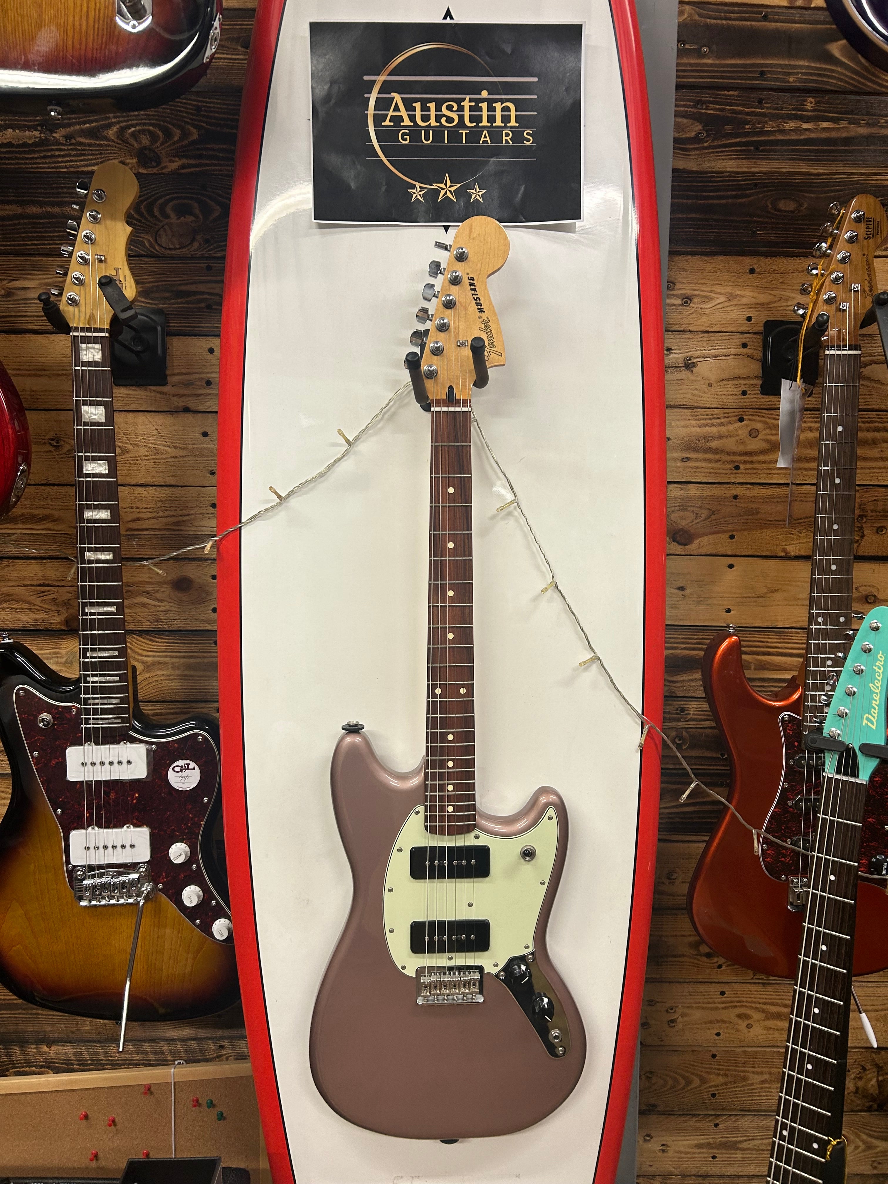 Fender Player Mustang 90 PF, Burgundy Mist Metallic – Austin