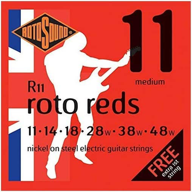 Rotosound Nickel Medium Gauge Electric Guitar Strings (11 14 18 28 38 48), R11