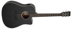Tanglewood Blackbird Dreadnought Cutaway Electro Acoustic Smokestack Black Satin TB5CE