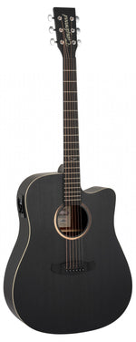 Tanglewood Blackbird Dreadnought Cutaway Electro Acoustic Smokestack Black Satin TB5CE