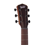 Veelah V4 Series Guitar - Acoustic GA with Cutaway, Solid Top, Arm Rest, Satin Black w/ Veelah Luxury Padded Gig Bag