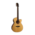Veelah V5 Series Guitar, Electro Acoustic OM with Cutaway, Solid Top, Spruce w/ Veelah Luxury Padded Gig Bag